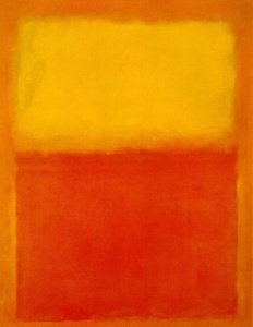"Orange and Yellow " Mark Rothko, Expresionista abstracto